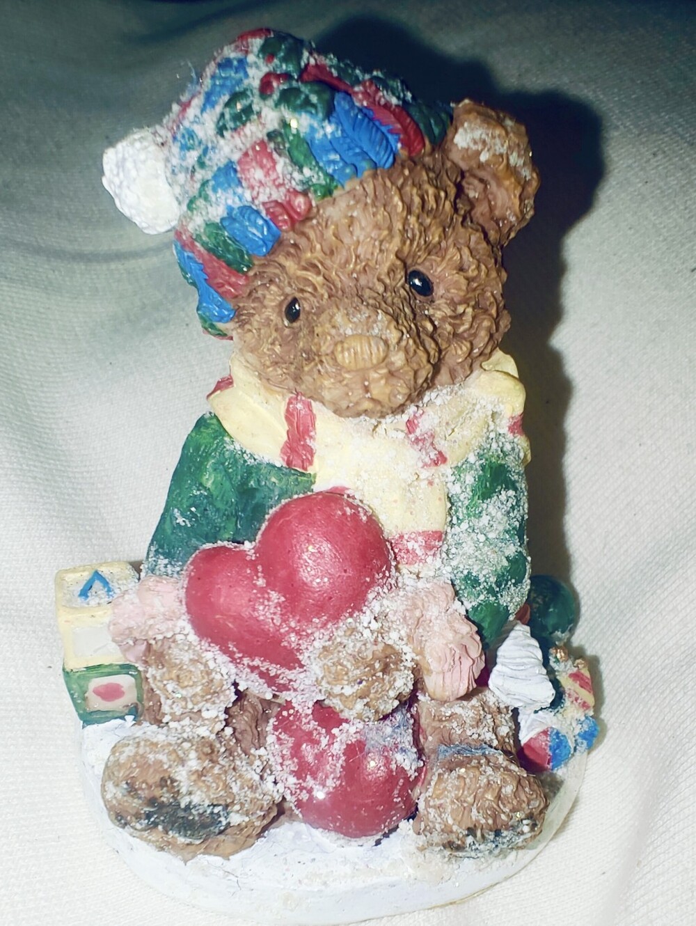 Vintage 1990s K’s Collection Christmas Teddy Bear Figurine
